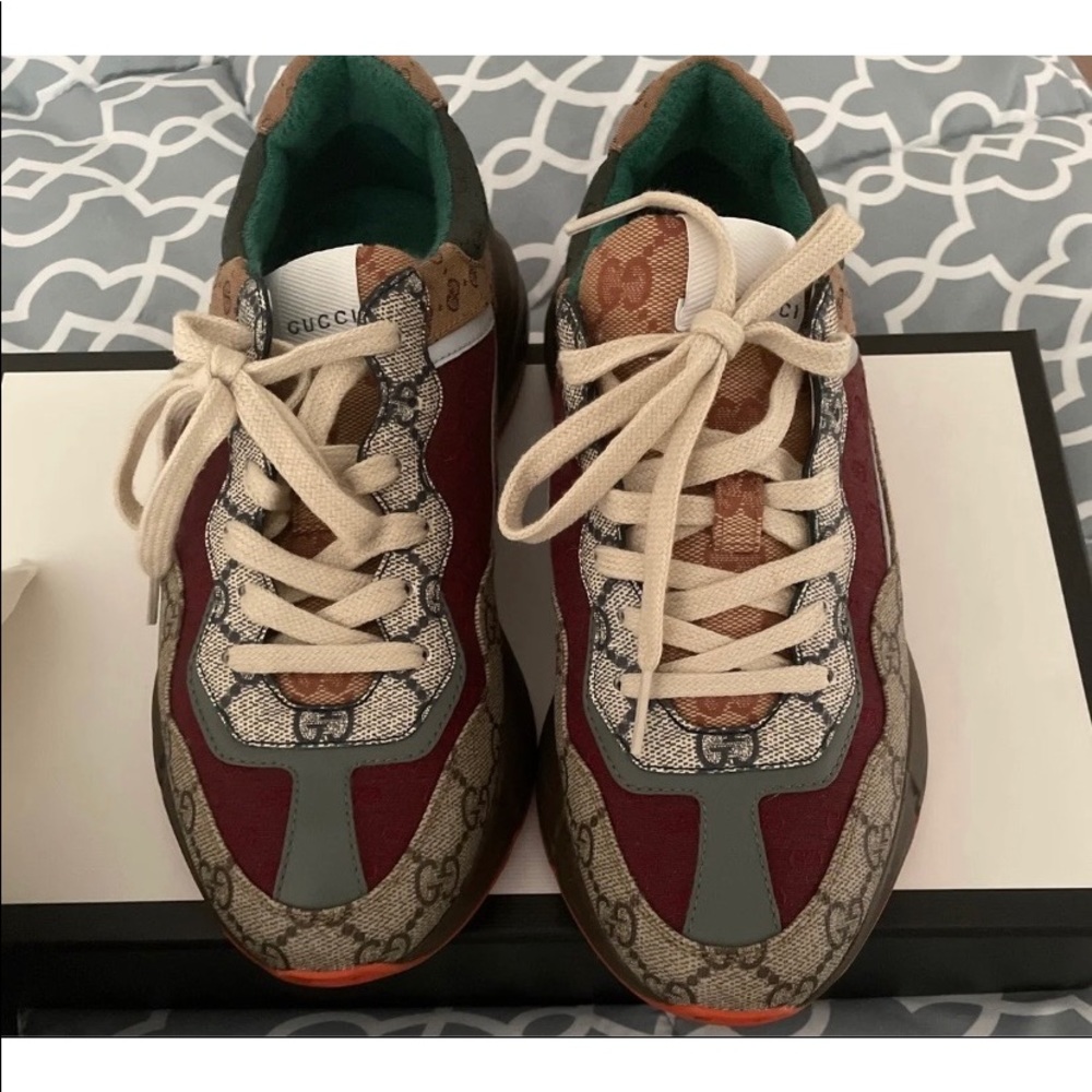 Gucci Rhyton sneakers worn twice. New condition!